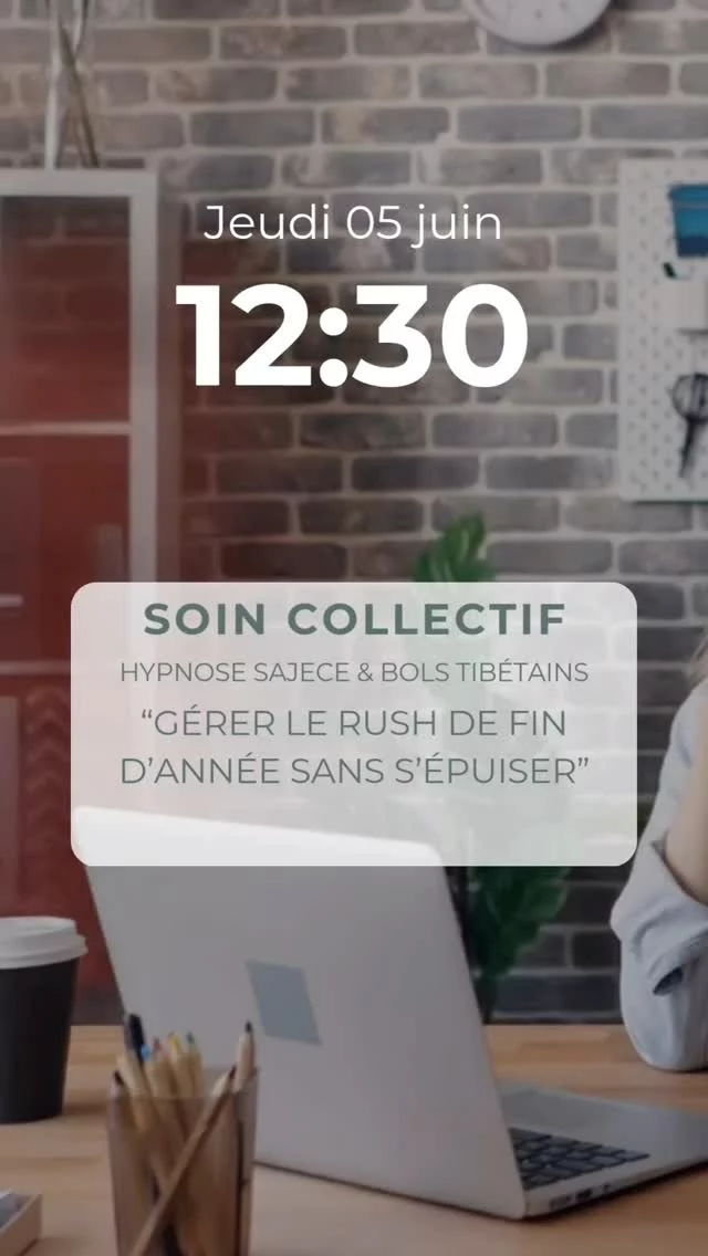✨️ Gérer le rush de fin d’année sans s’épuiser… c’est possible.

Entre les sorties d’école, les spectacles, les inscriptions, les repas à organiser, les to-do qui s’allongent... tu sens que ta tête déborde ? 😵‍💫

Ce soin collectif mêlant hypnose Sajece et voyage sonore aux bols tibétains est là pour t’aider à relâcher la pression, apaiser le mental et retrouver ton énergie intérieure.

Un moment juste pour toi, pour lâcher et reprendre ton souffle avant la dernière ligne droite.

📅 Réserve ta place et offre-toi cette parenthèse essentielle.

Tu le mérites vraiment ✨️

Soin en duo avec ma soeur @jenn_fayzi_hypnose_coaching, 
au cœur de @latribu_du_bonheur 🤎

#lacher #souffler #hypnosesajece #relaxationprofonde #bolstibétains #soincollectif #atelier #latribudubonheur #bordeauxmaville #bordeaux